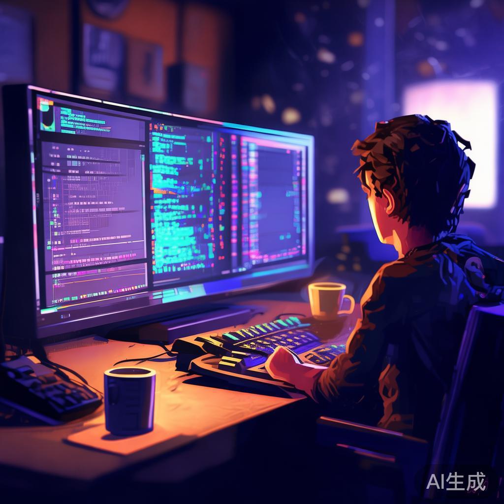 程序员深夜插画